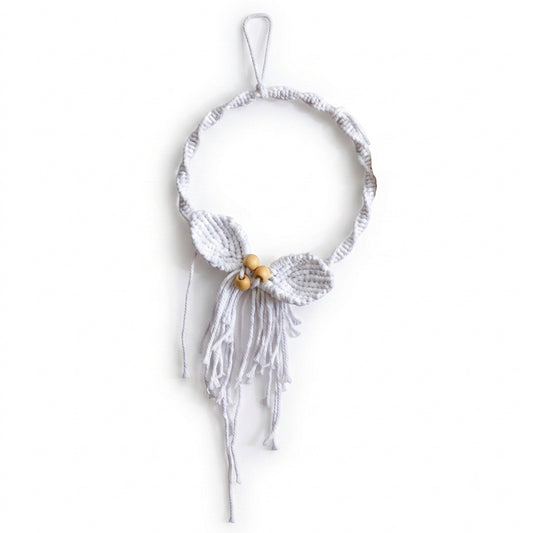 White Macrame Wreath