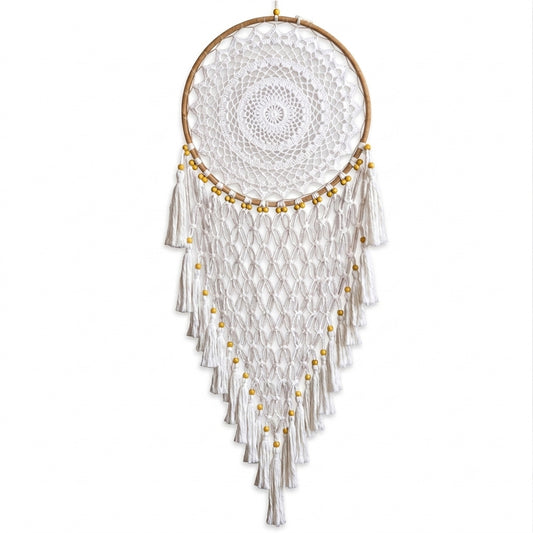 Snowy Macrame Dream Catcher