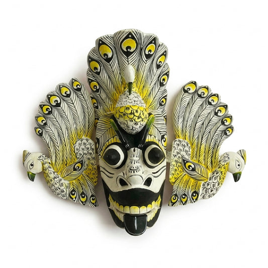 Yellow Mayura Raksha Mask