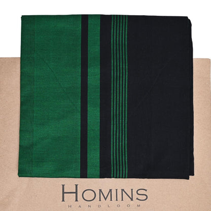 Black and Green Handloom Sarong