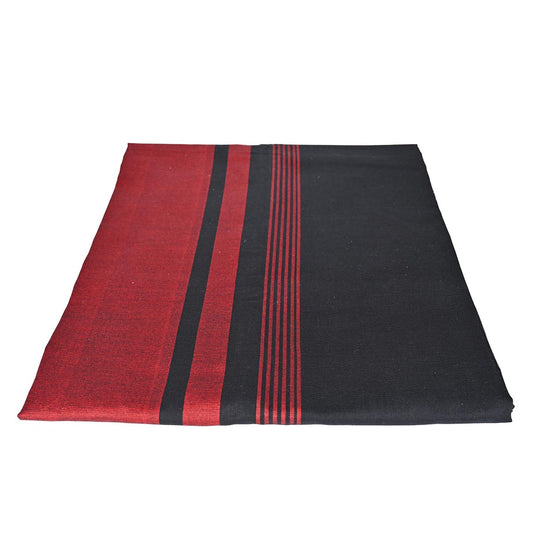 Black and Red Handloom Sarong