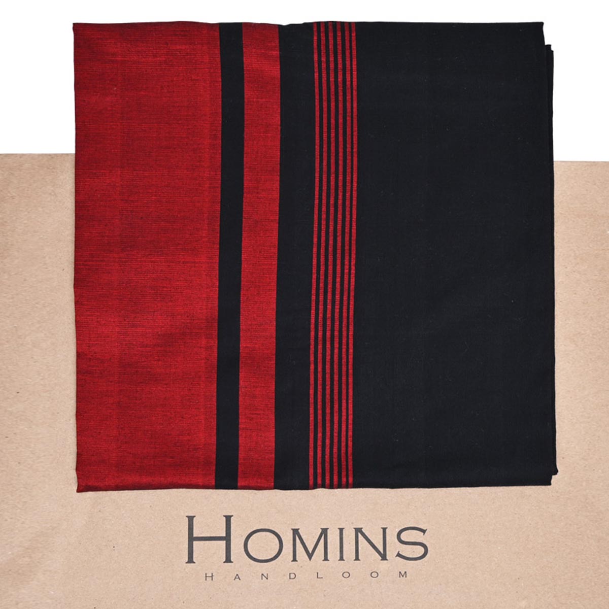 Black and Red Handloom Sarong