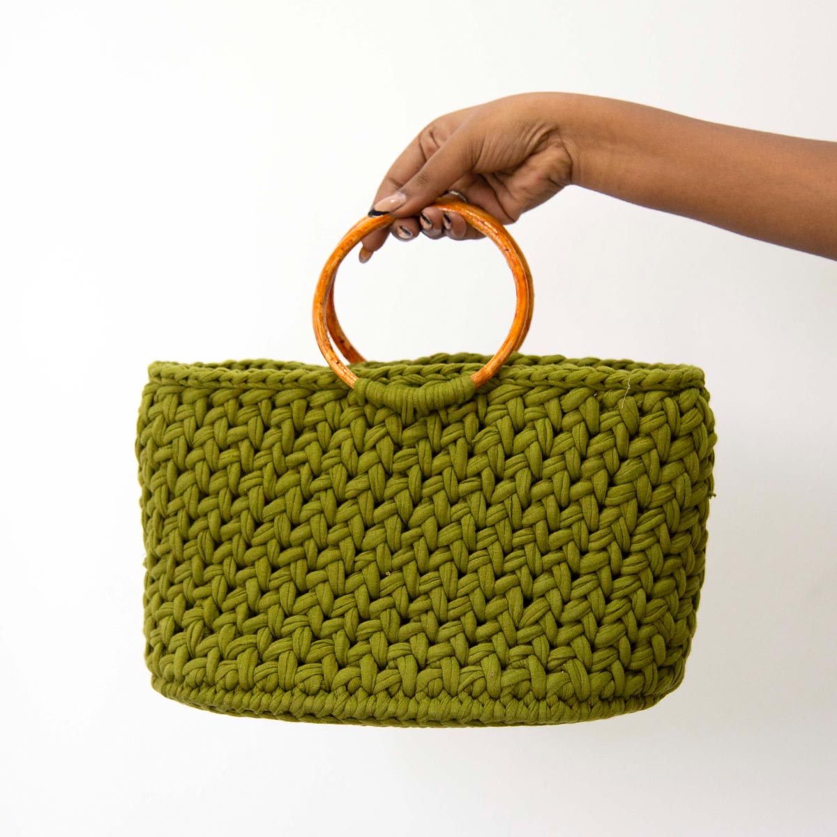 Green Hornet Crochet Handbag