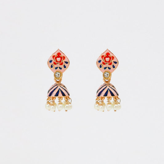 Rosette Charm Earrings