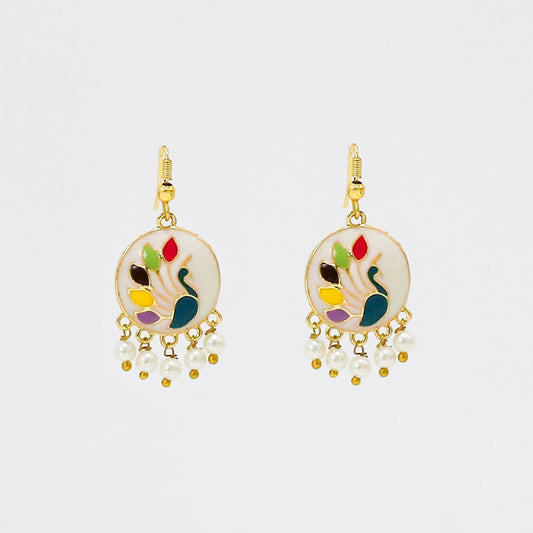 Peacock Whisper Earrings