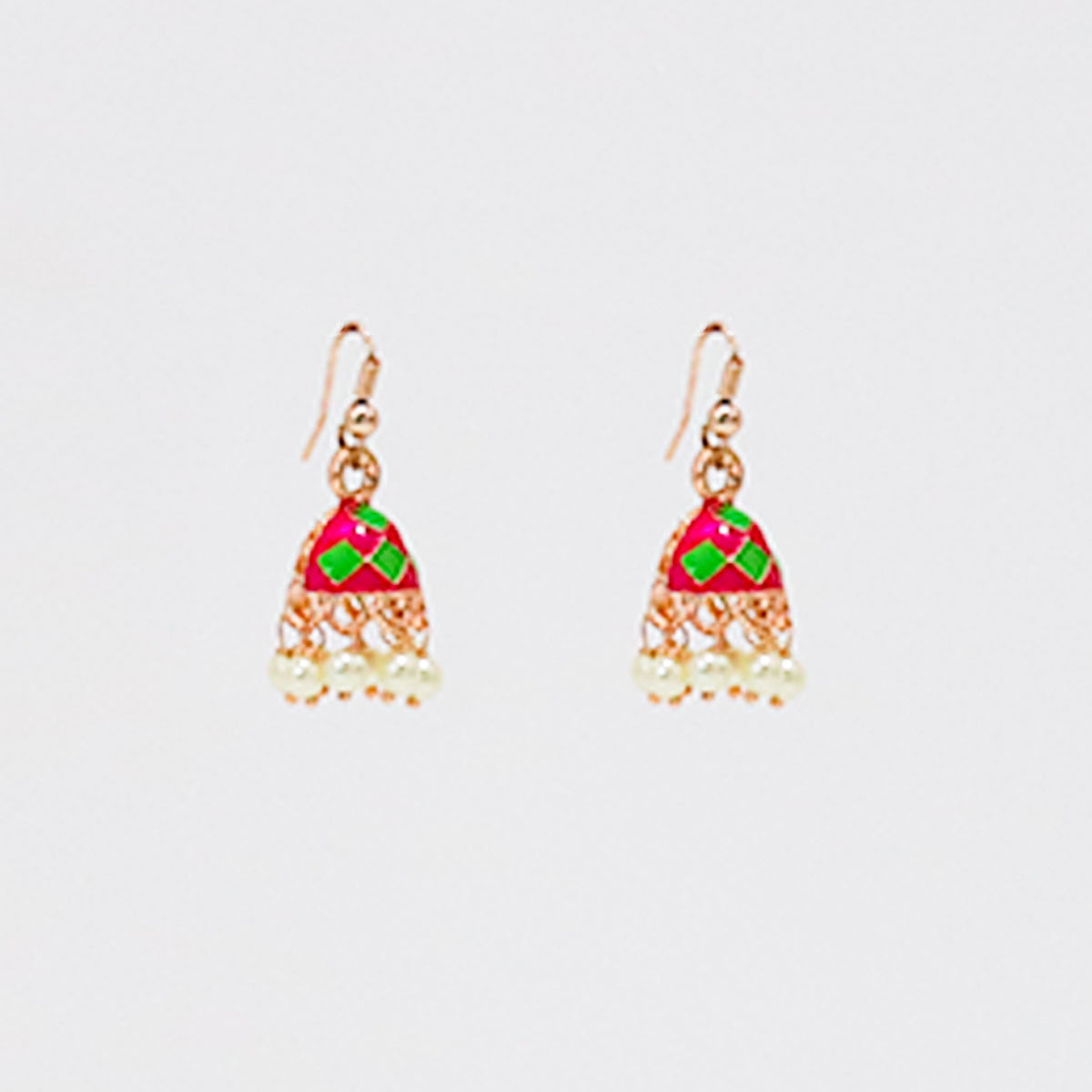 Rosy Meadow Jhumka