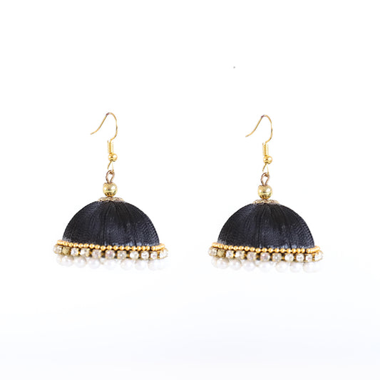 Noir Charm Jhumkas