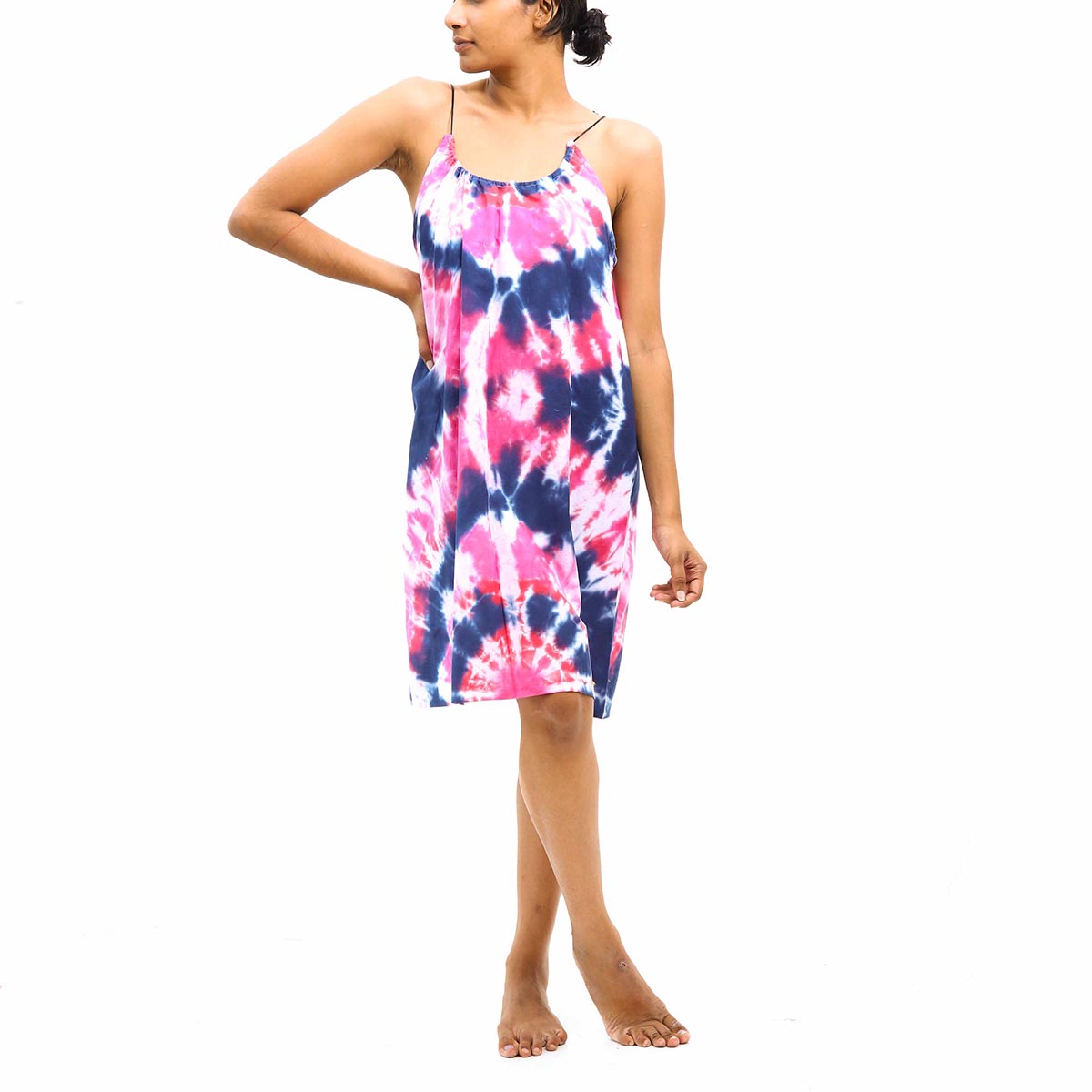 Electric Tie-Dye Cami Dress