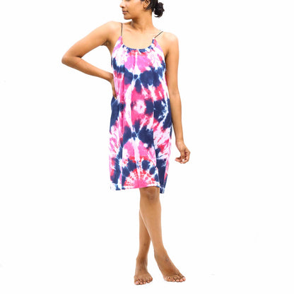 Electric Tie-Dye Cami Dress