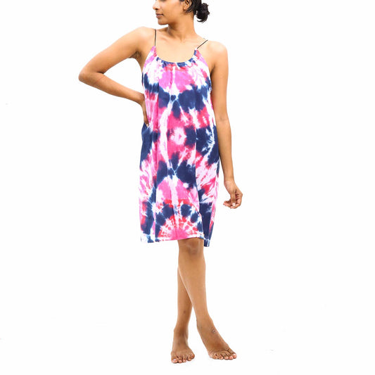 Electric Tie-Dye Cami Dress