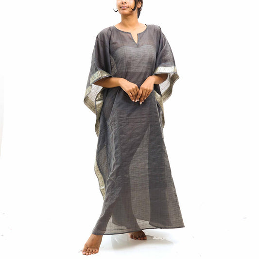 Black Embellished Kaftan