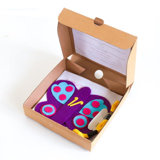 Purple Butterfly Sewing Kit