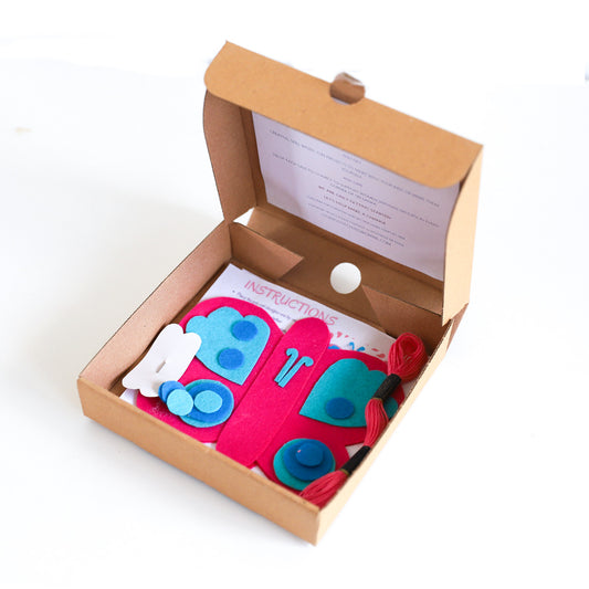 Pink Butterfly Sewing Kit