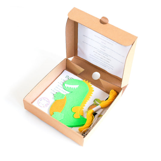 Green Dino Sewing Kit