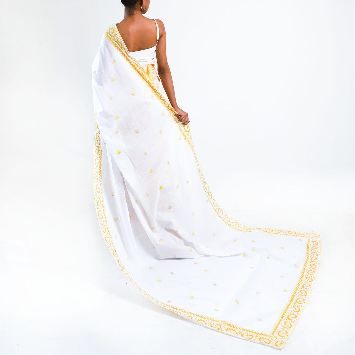 Crimson Charm Block Printed Saree