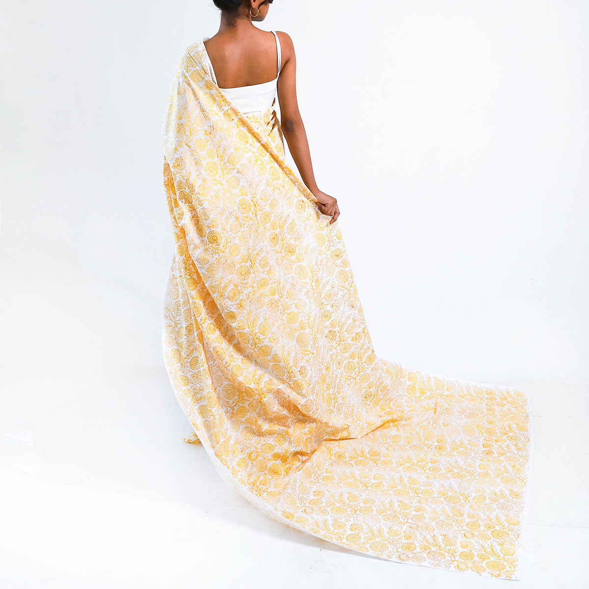 Crimson Charm Block Printed Saree