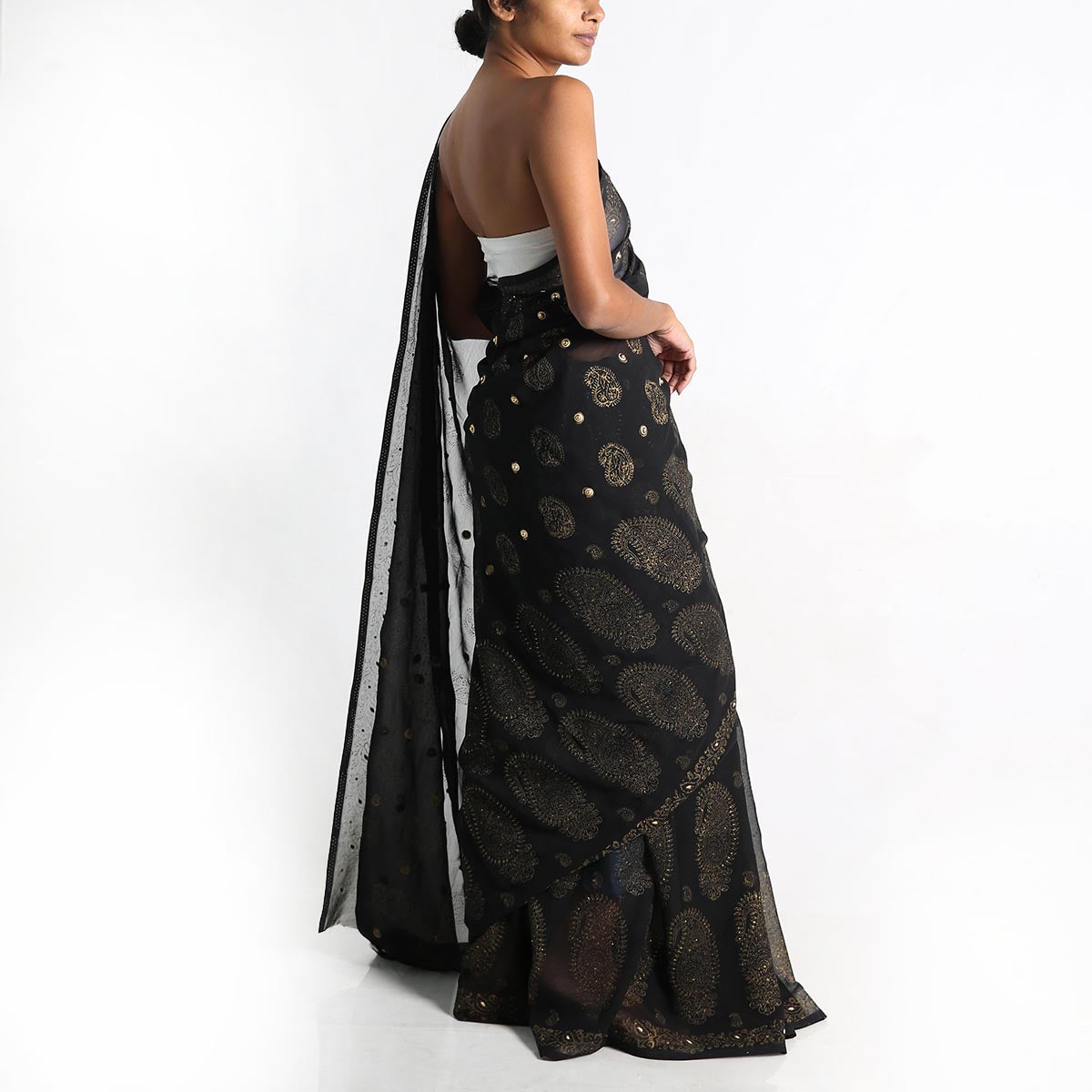 Knight Block Printed Saree