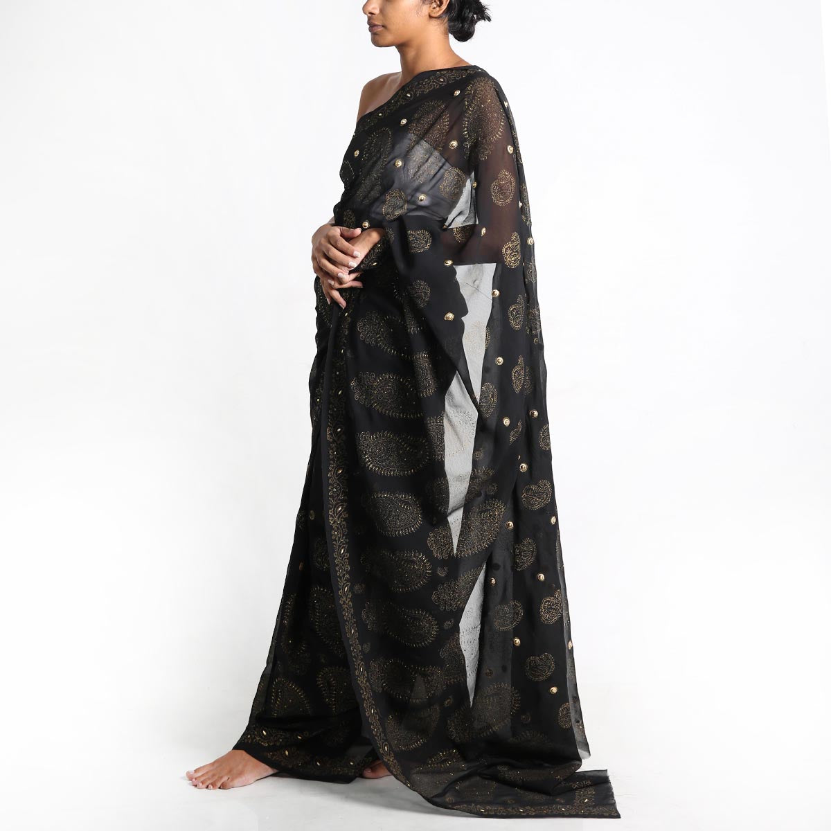 Knight Block Printed Saree