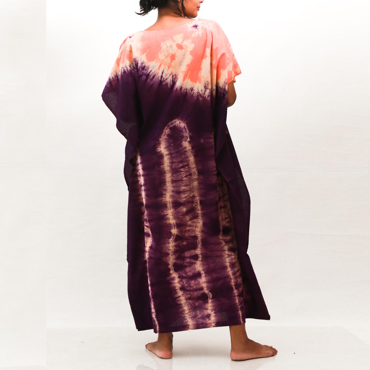 Purple Hues Tie-Dye Kaftan