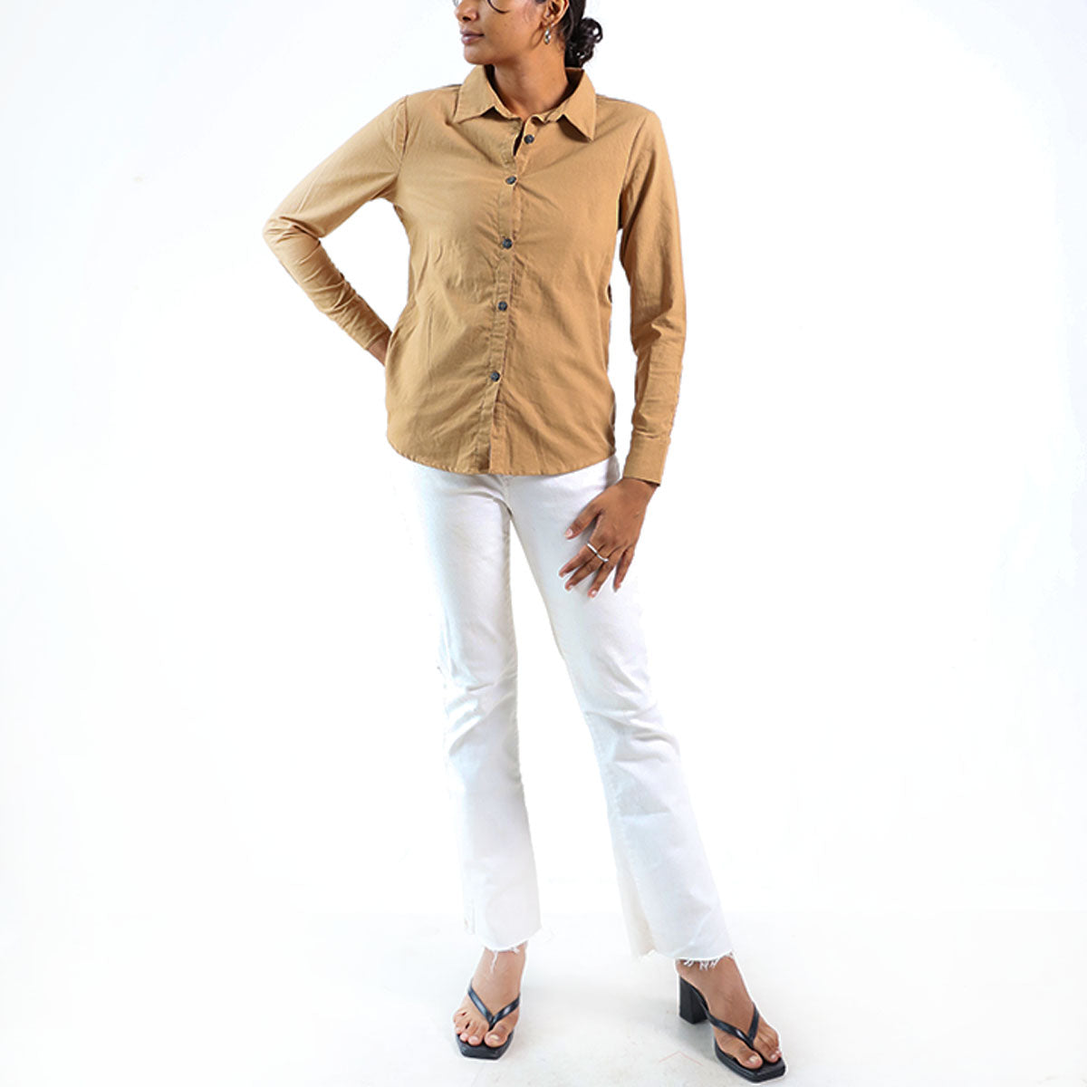 Beige Long Sleeve Shirt