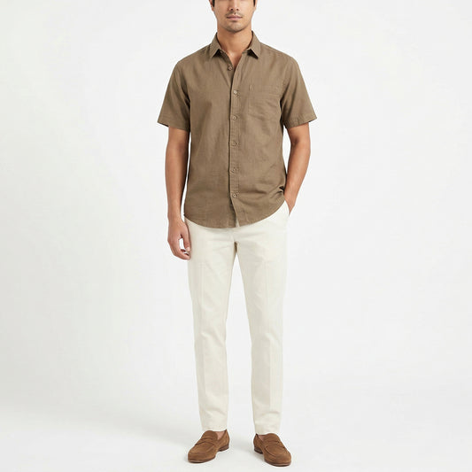 Khaki Linen Shirt
