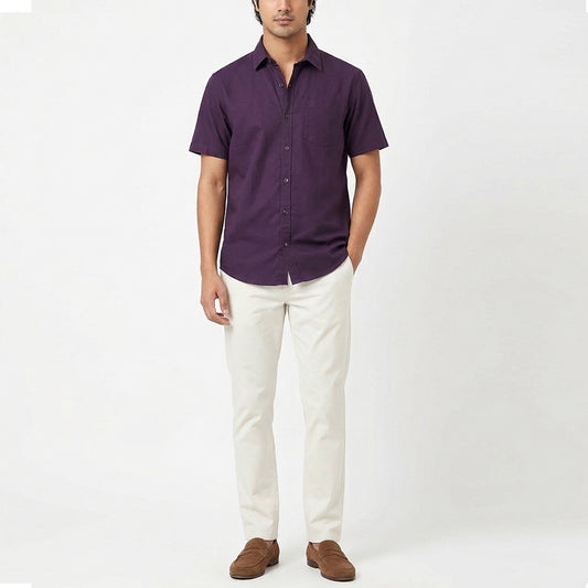 Purple Linen Shirt
