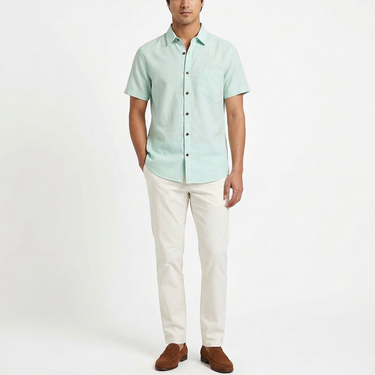 Sage Linen Shirt