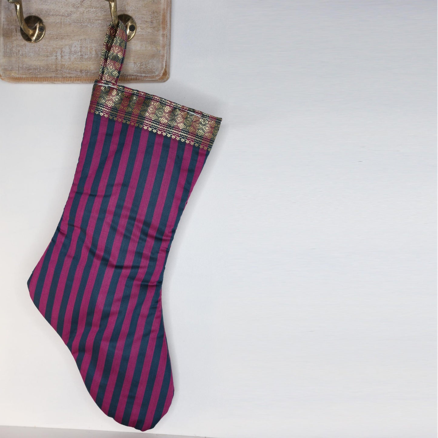 Stripped Christmas Stocking