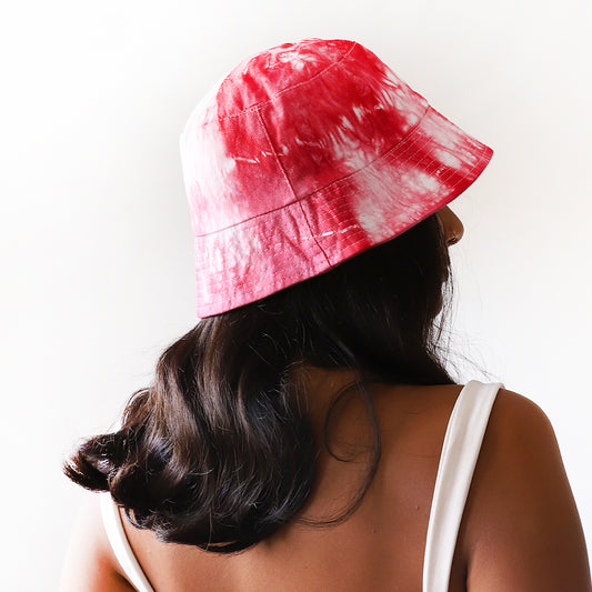 Rose Tie-Dye Bucket Hat