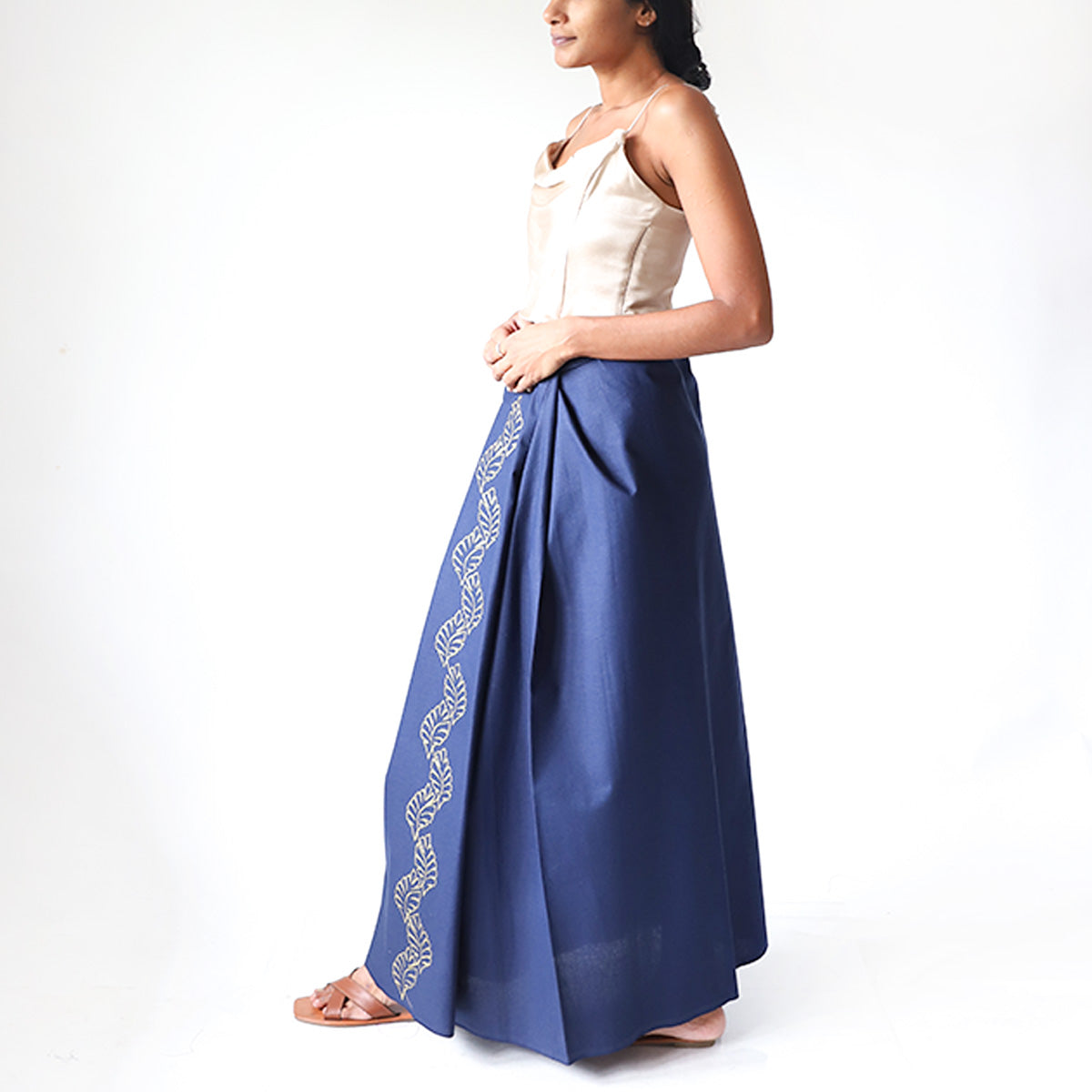 Midnight Leaf Sarong