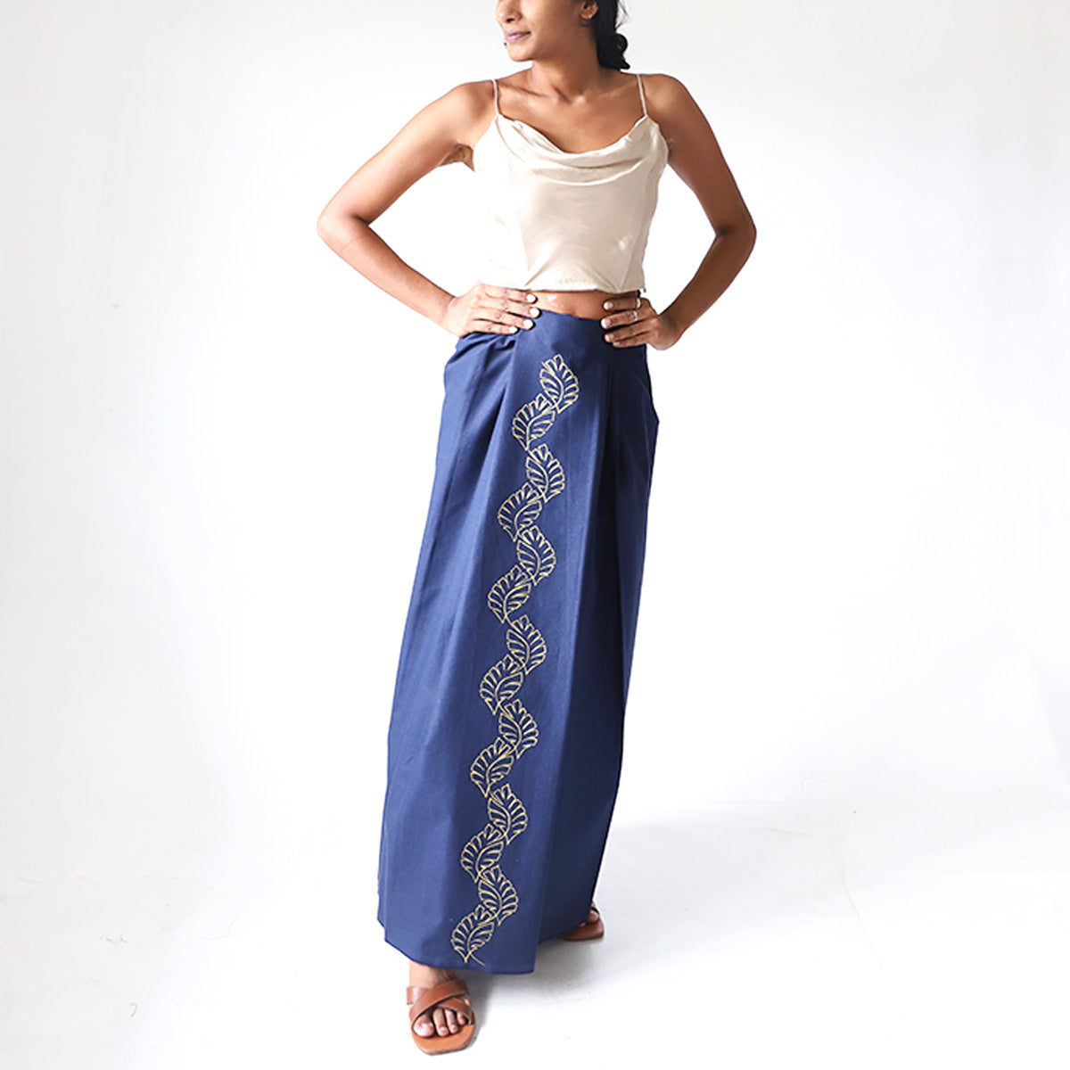 Midnight Leaf Sarong