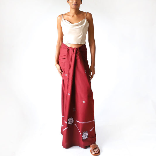 Crimson Sun Sarong