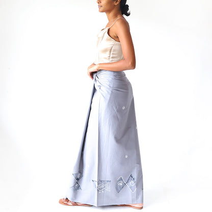 Silver Peacock Sarong