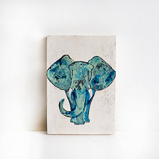 Blue Tusker Painting