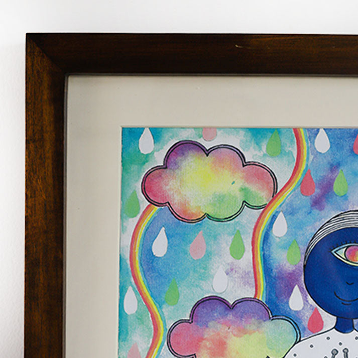 Rainbow Rain Painting