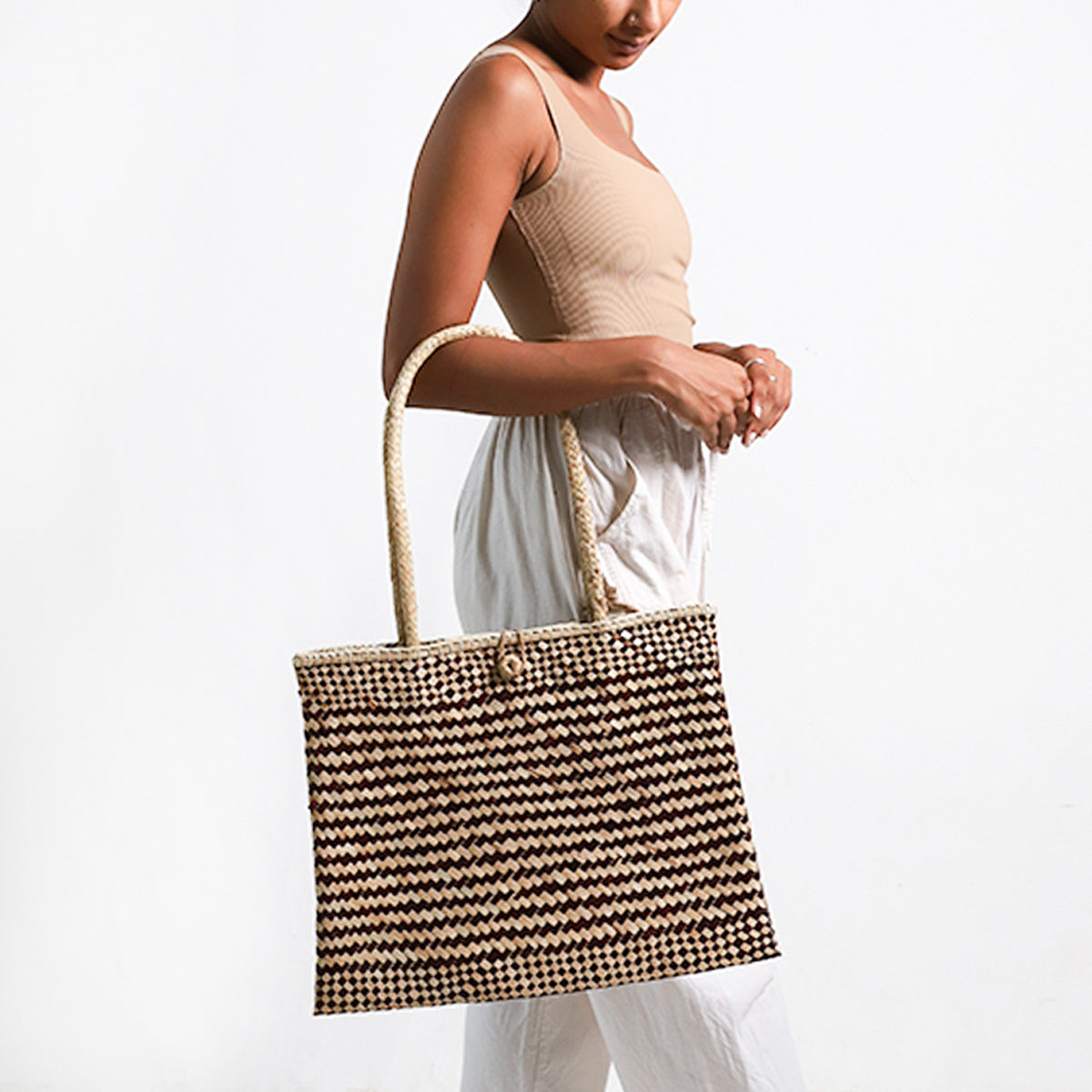 Azure Wave Palmyrah Bag