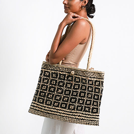 Sapphire Mist Palmyrah Bag