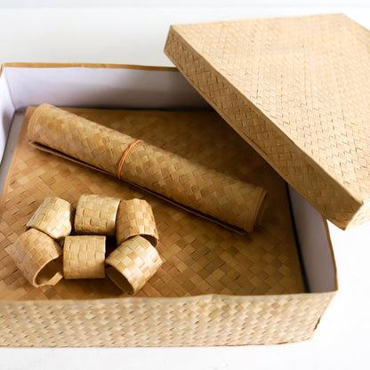 Tropical Palmyrah Tableware Set