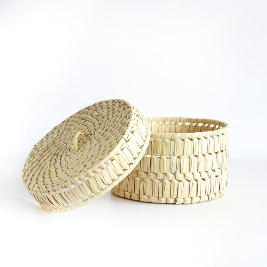 Earthy Charm Palmyrah Storage Basket