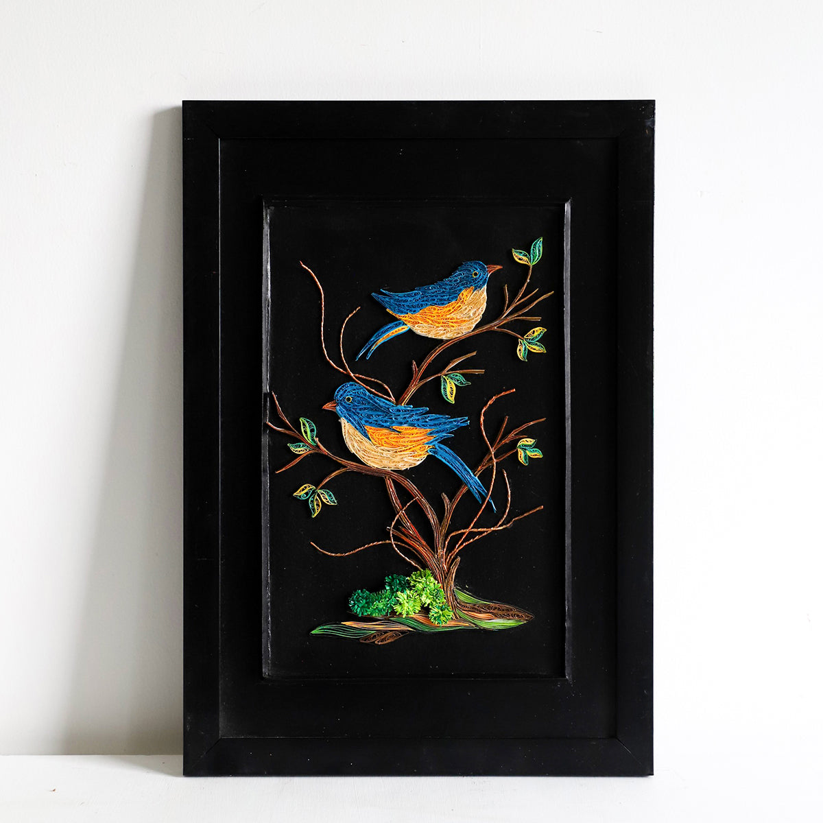 Love Birds Quilled Wall Art