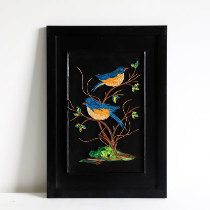 Love Birds Quilled Wall Art
