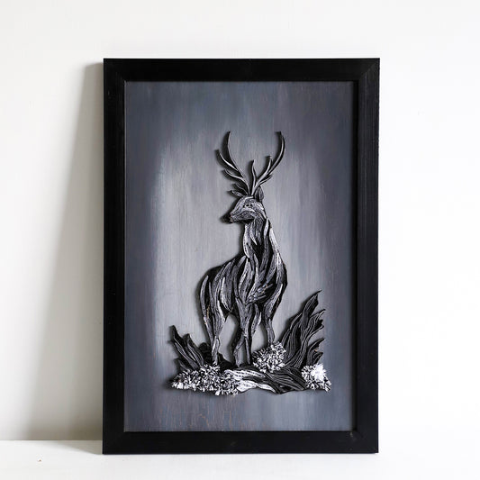 Stag Quilled Wall Art