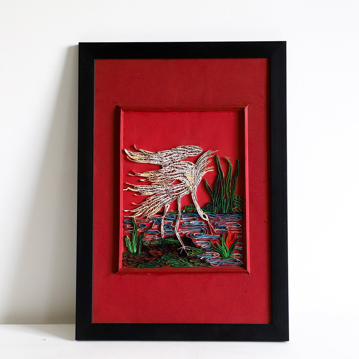 Wading Stork Wall Art