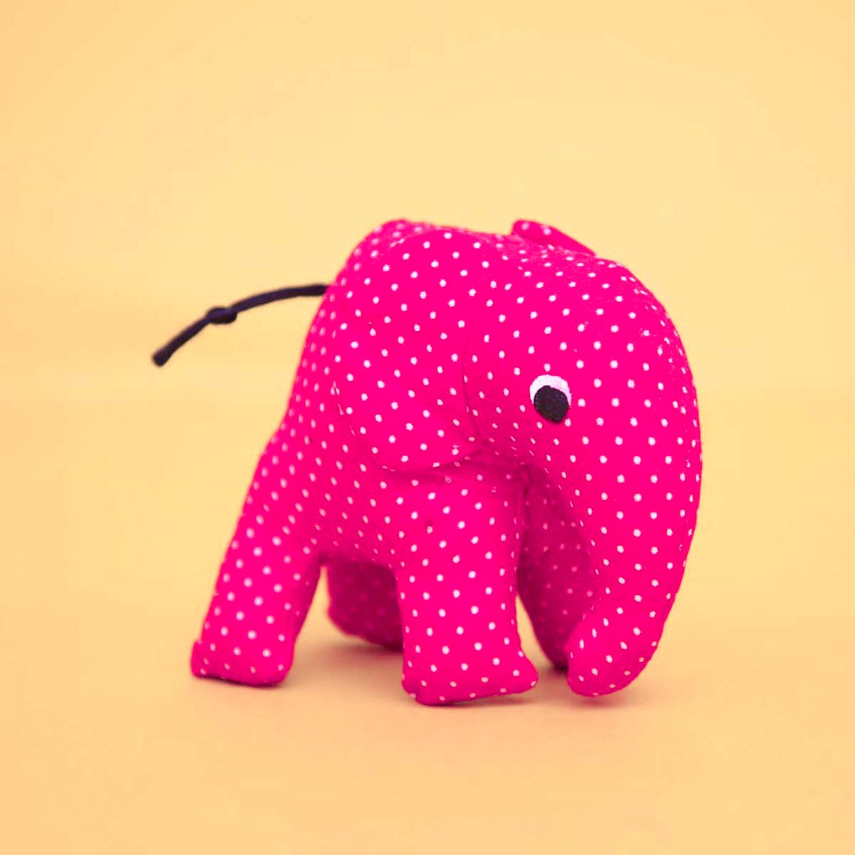 Pink Polka Elephant Soft Toy