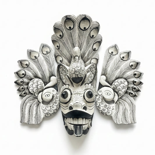 Monochrome Gurulu Raksha Mask