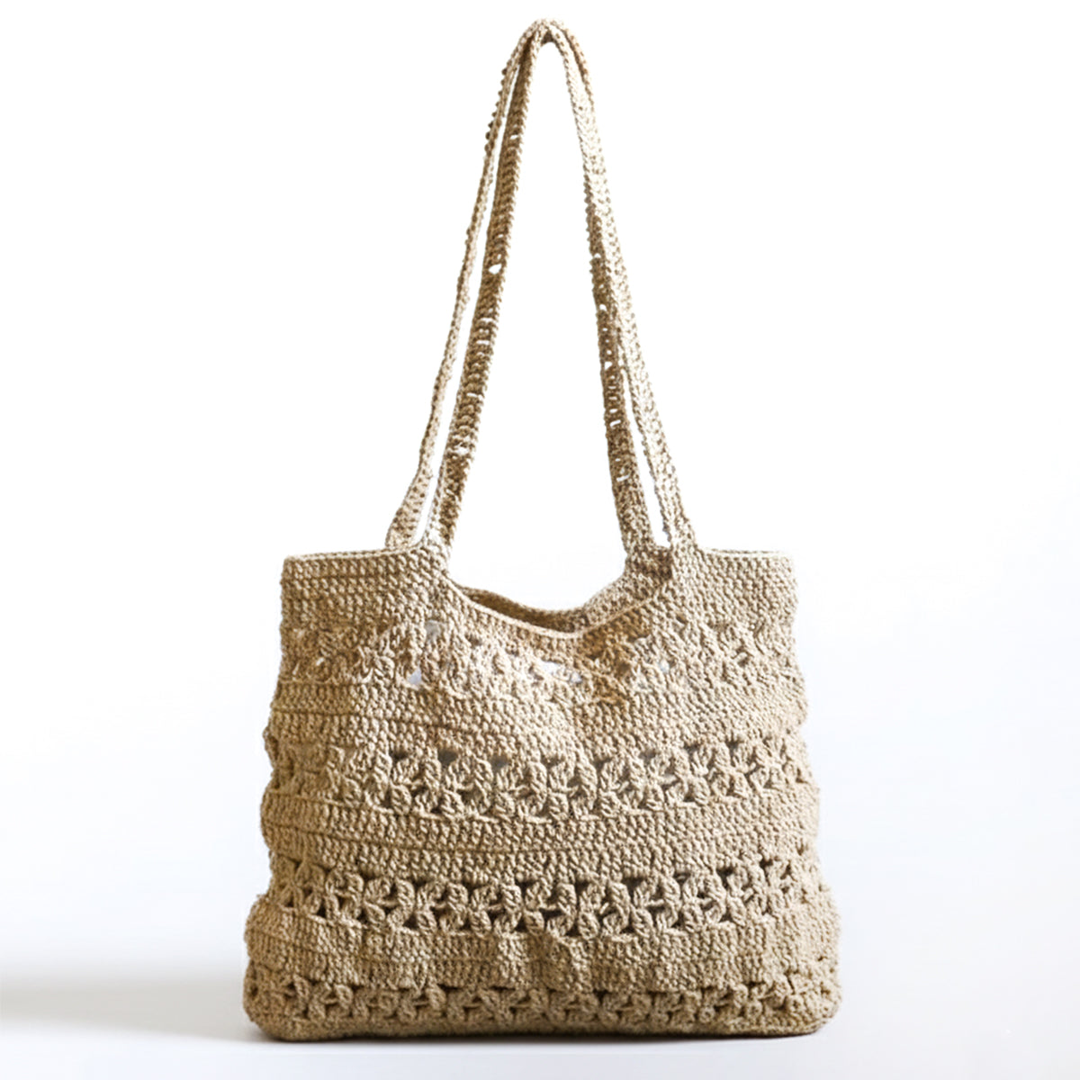 Sandy Elegance Crochet Bag