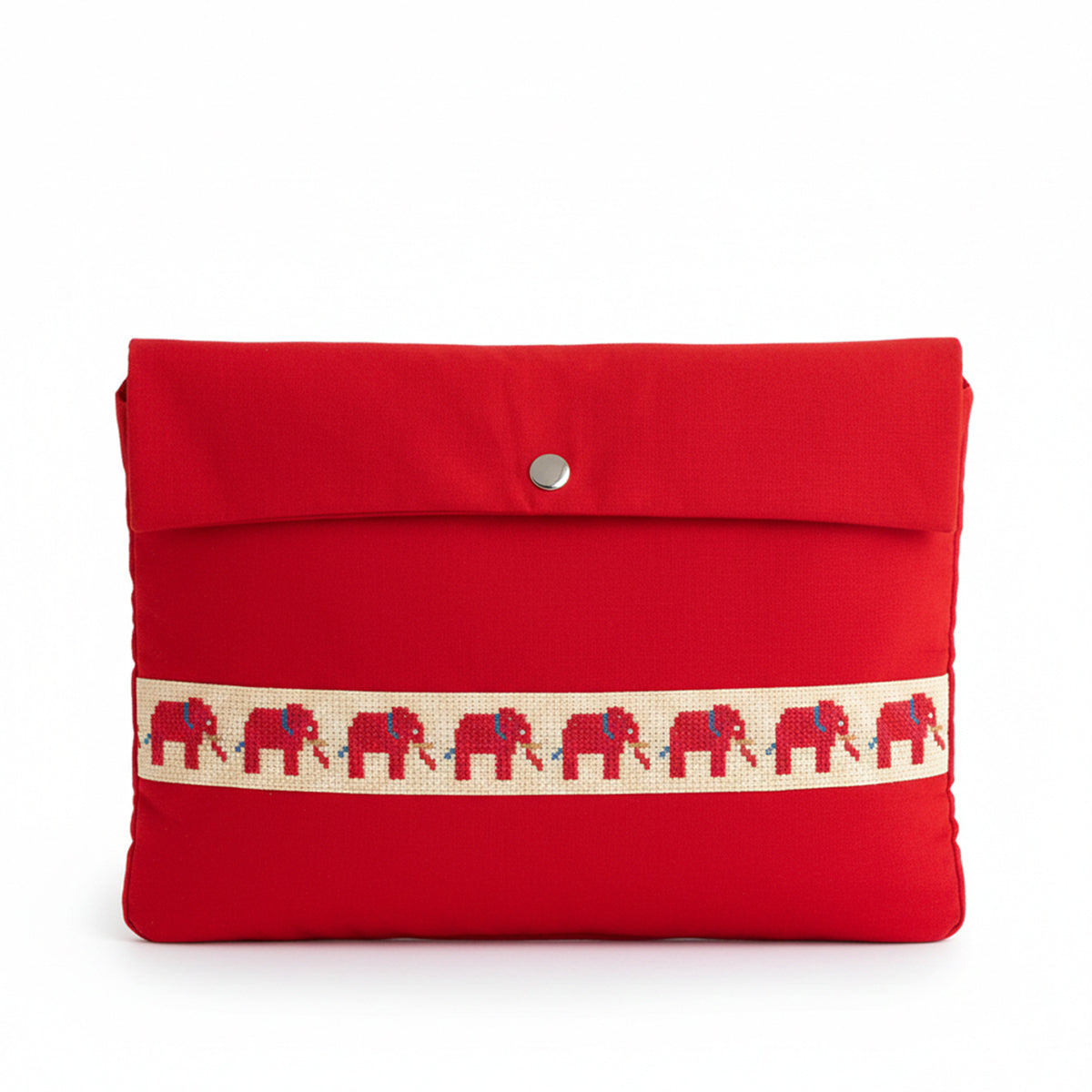Red Ellie Handloom Laptop Case
