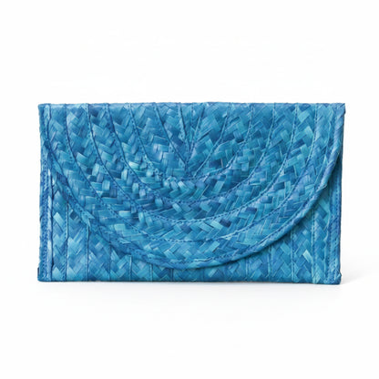 Azure Palmyrah Clutch