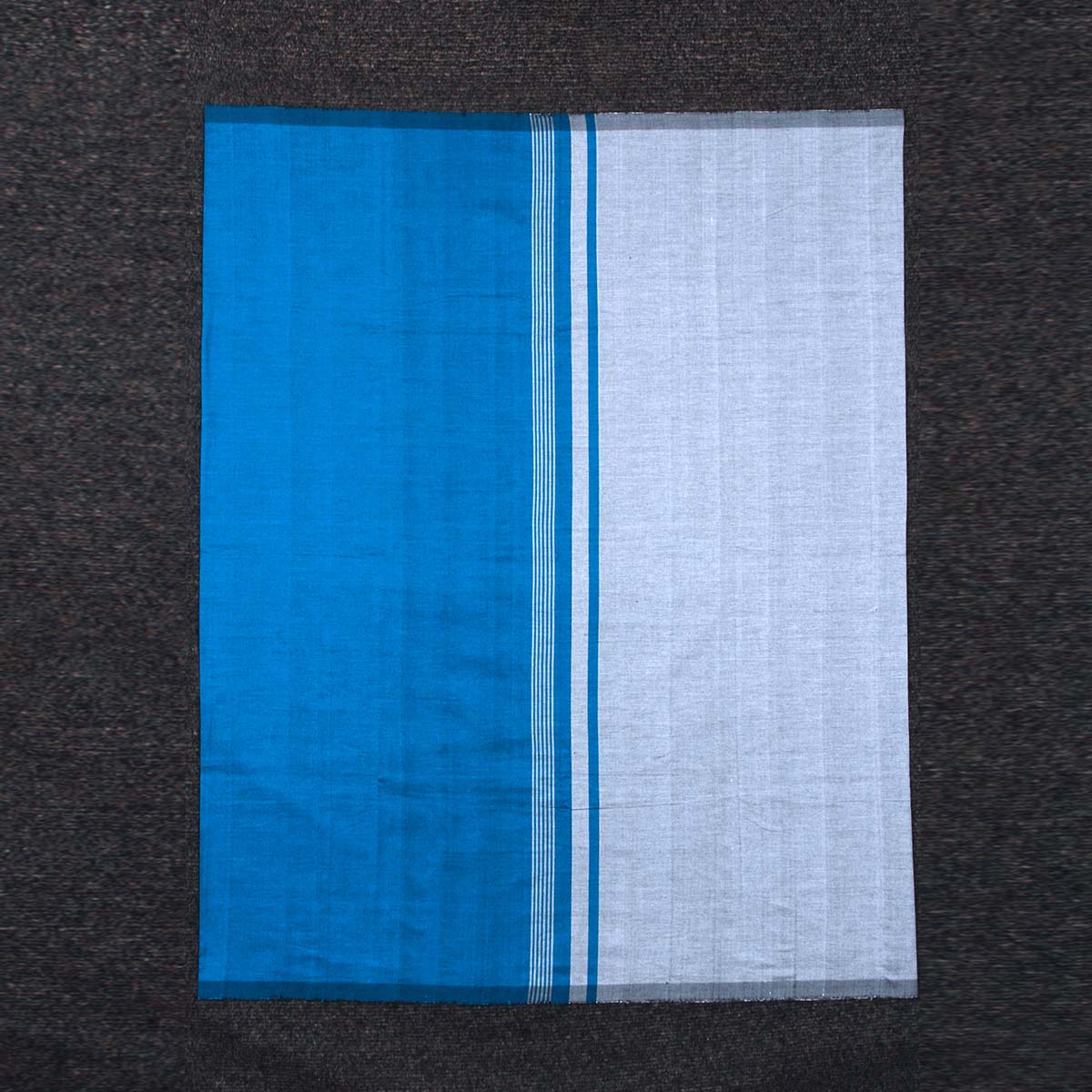 White and Turquoise Handloom Sarong