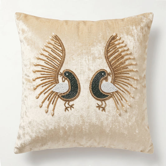 Ivory Grandeur Cushion Cover